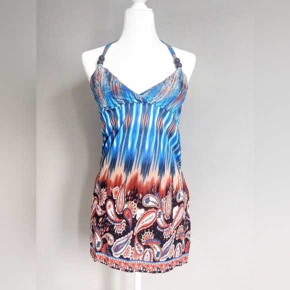 Women's Boho Style Halter Top - Picture 2 of 4